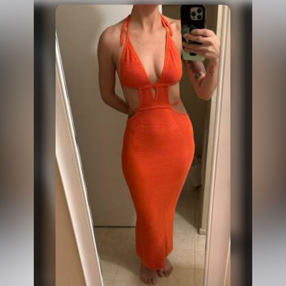 Orange Maxi Dress